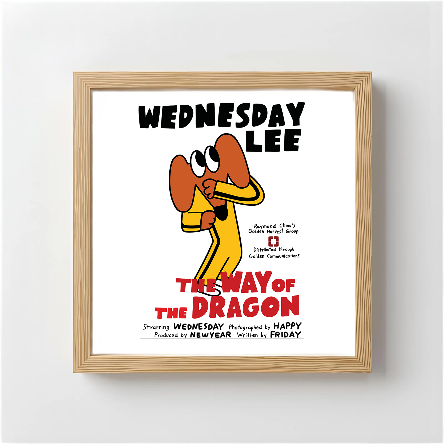 WEDNESDAY Art print  Wednesday Lee