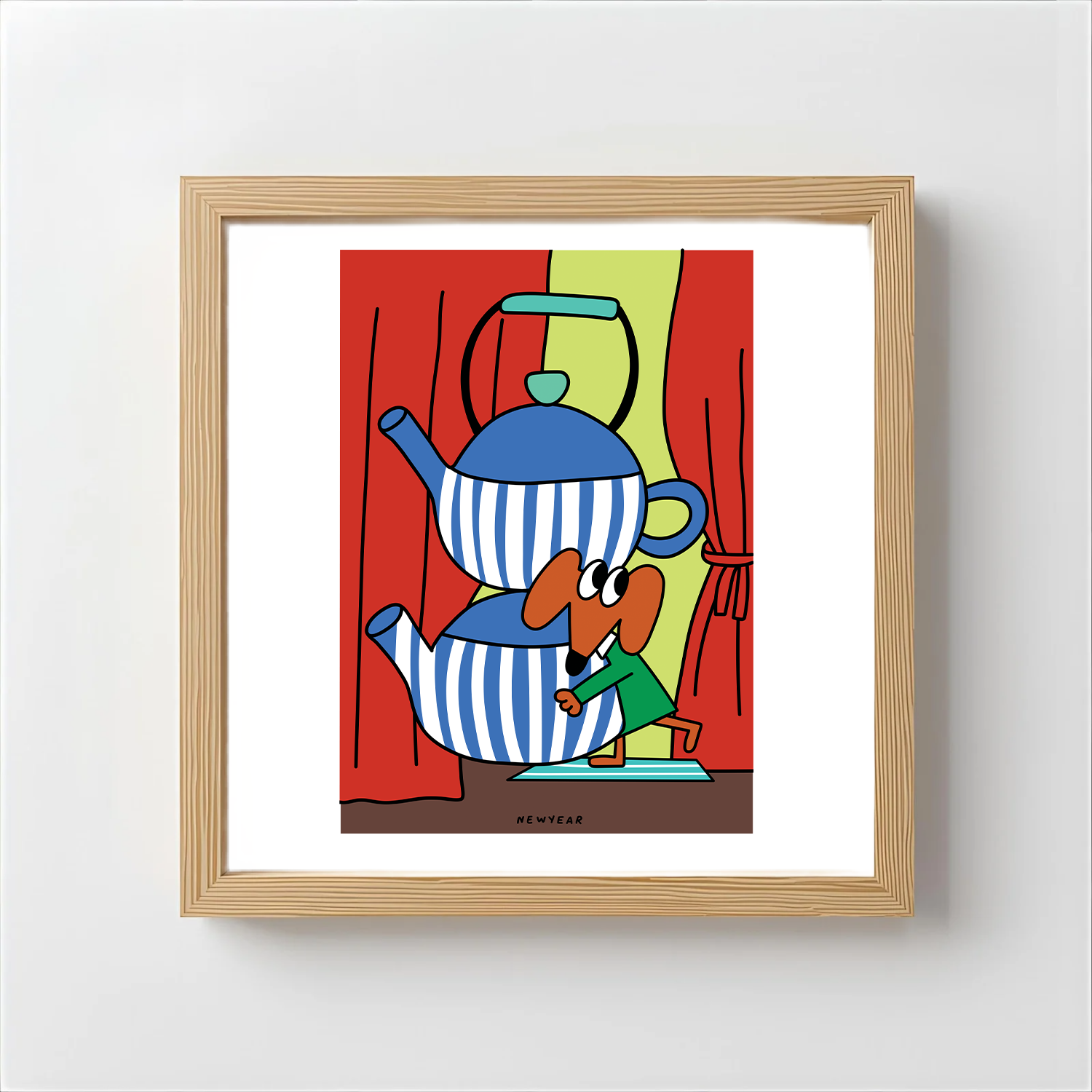 WEDNESDAY Art print Teapot